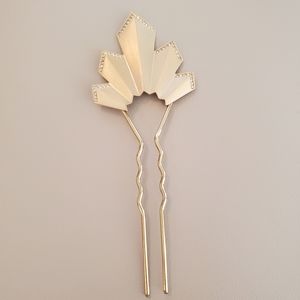 Chloe + Isabel x Jen Atkin Gold Art Deco Hair Pin